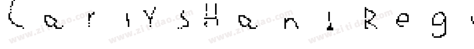 CarlysHand Regular字体转换